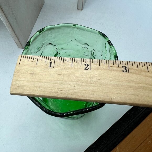 SENECA crystal DRIFTWOOD 1980 BLUE GREEN BROWN  pattern Juice Glass Set of Three - Picture 6 of 11